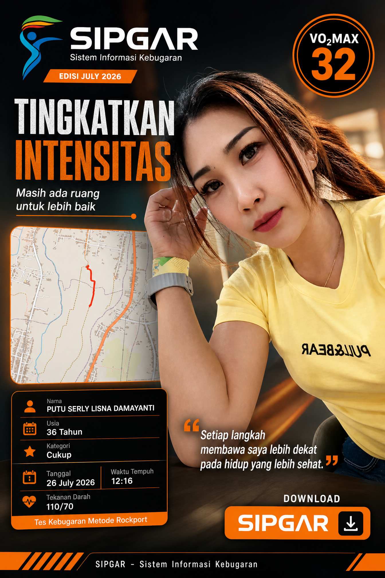 Cover hasil tes kebugaran PUTU SERLY LISNA DAMAYANTI
