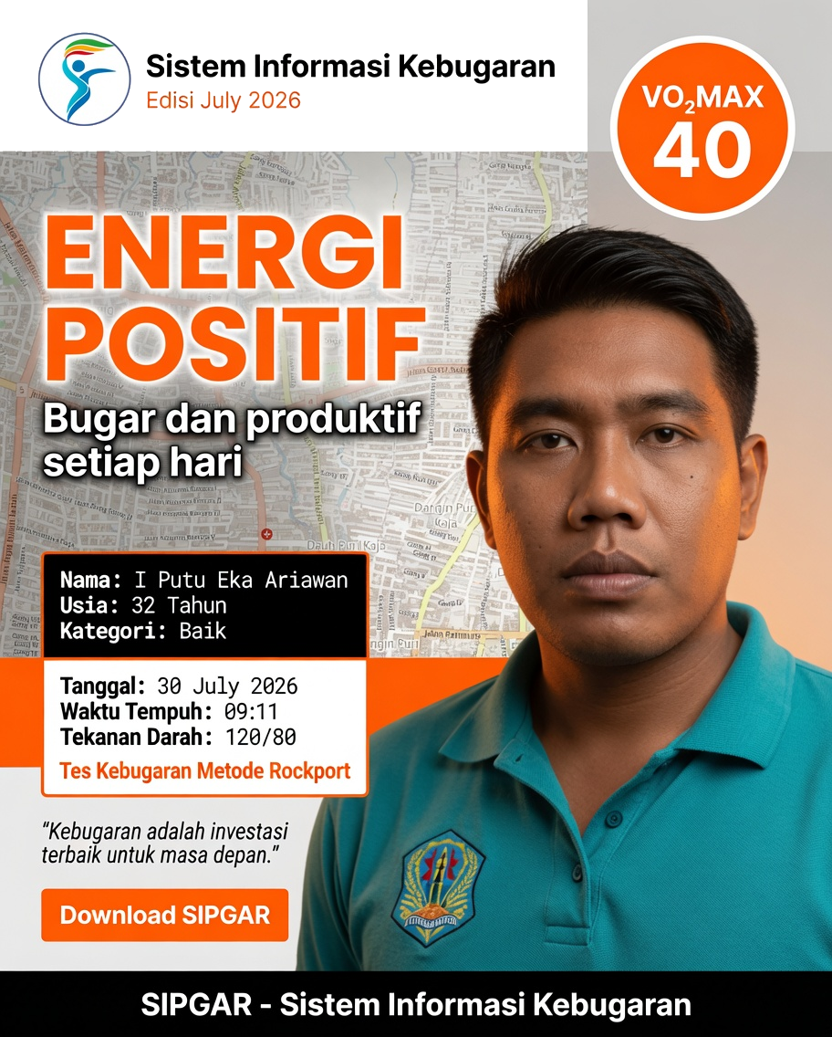Cover hasil tes kebugaran I Putu Eka Ariawan