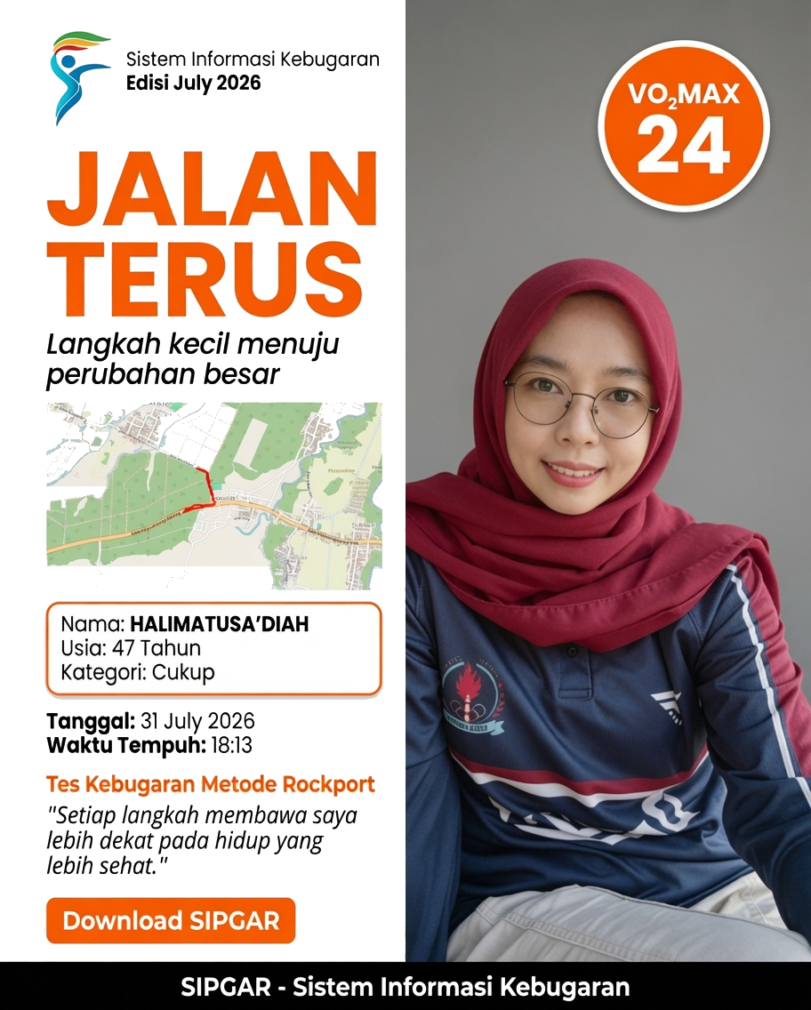 Cover hasil tes kebugaran HALIMATUSA'DIAH