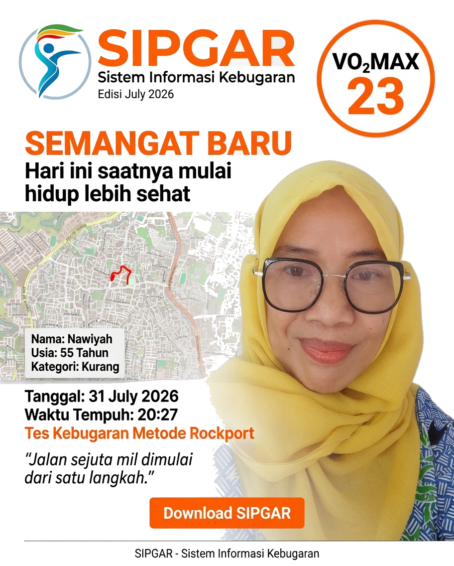 Cover hasil tes kebugaran Nawiyah