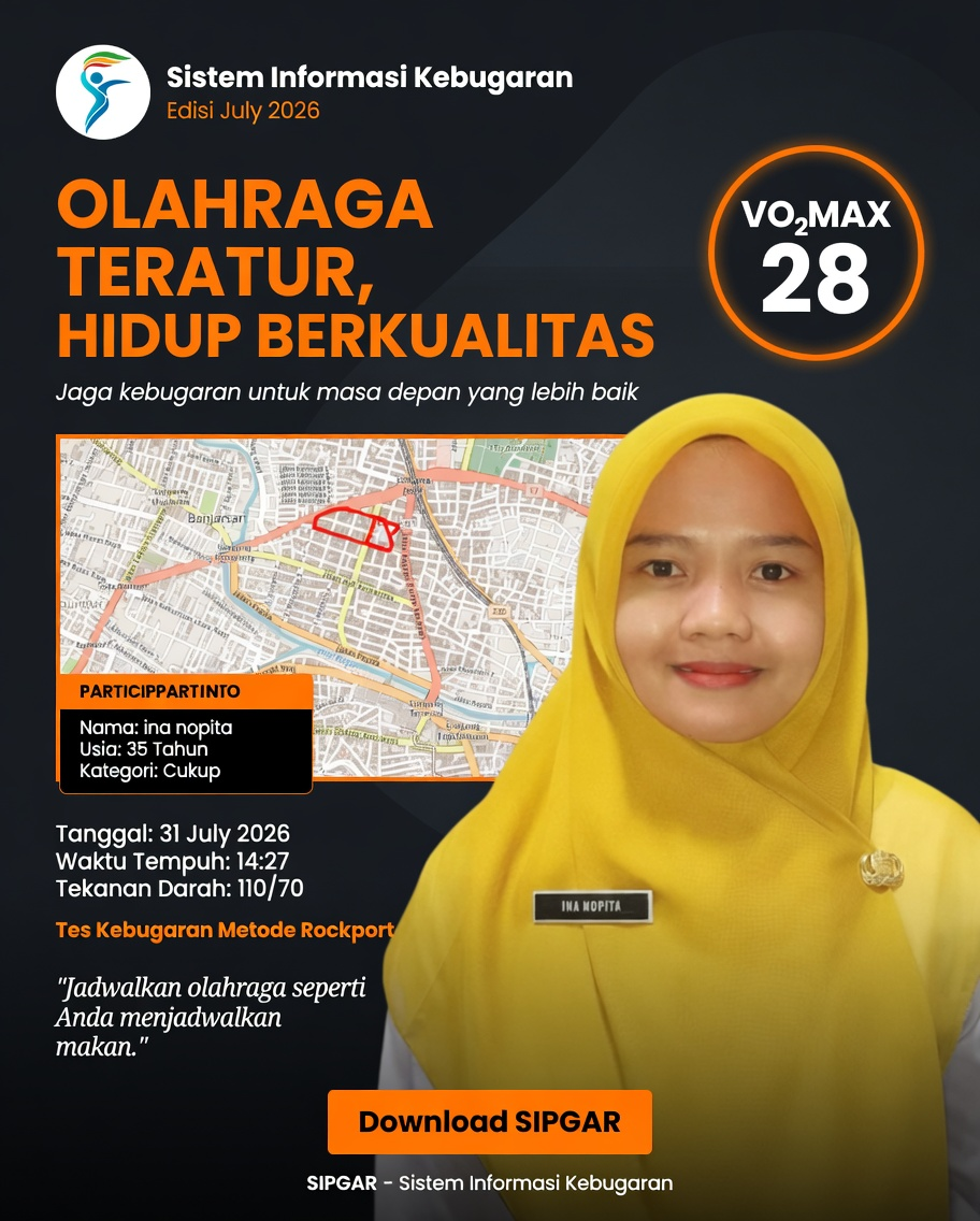 Cover hasil tes kebugaran ina nopita