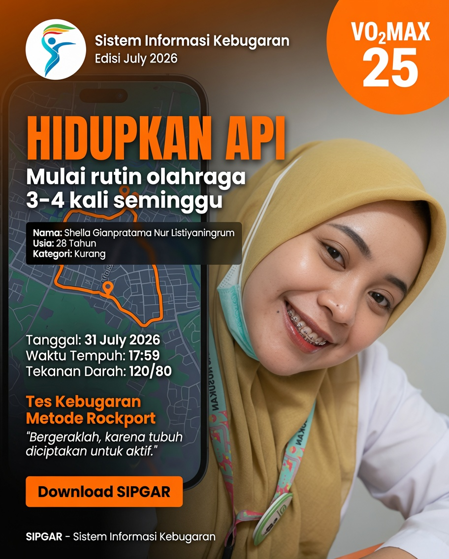 Cover hasil tes kebugaran Shella Gianpratama Nur Listiyaningrum