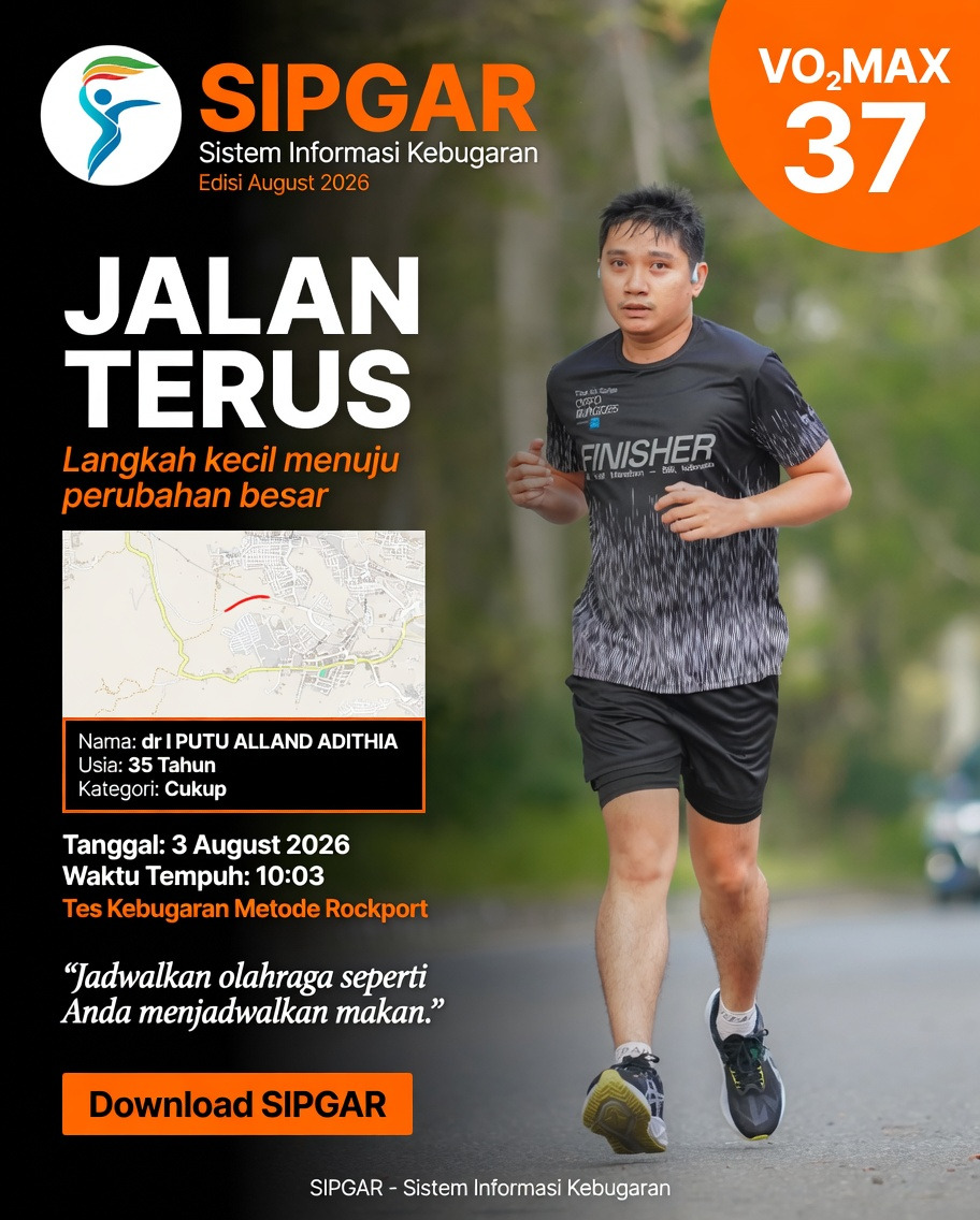 Cover hasil tes kebugaran dr I PUTU ALLAND ADITHIA