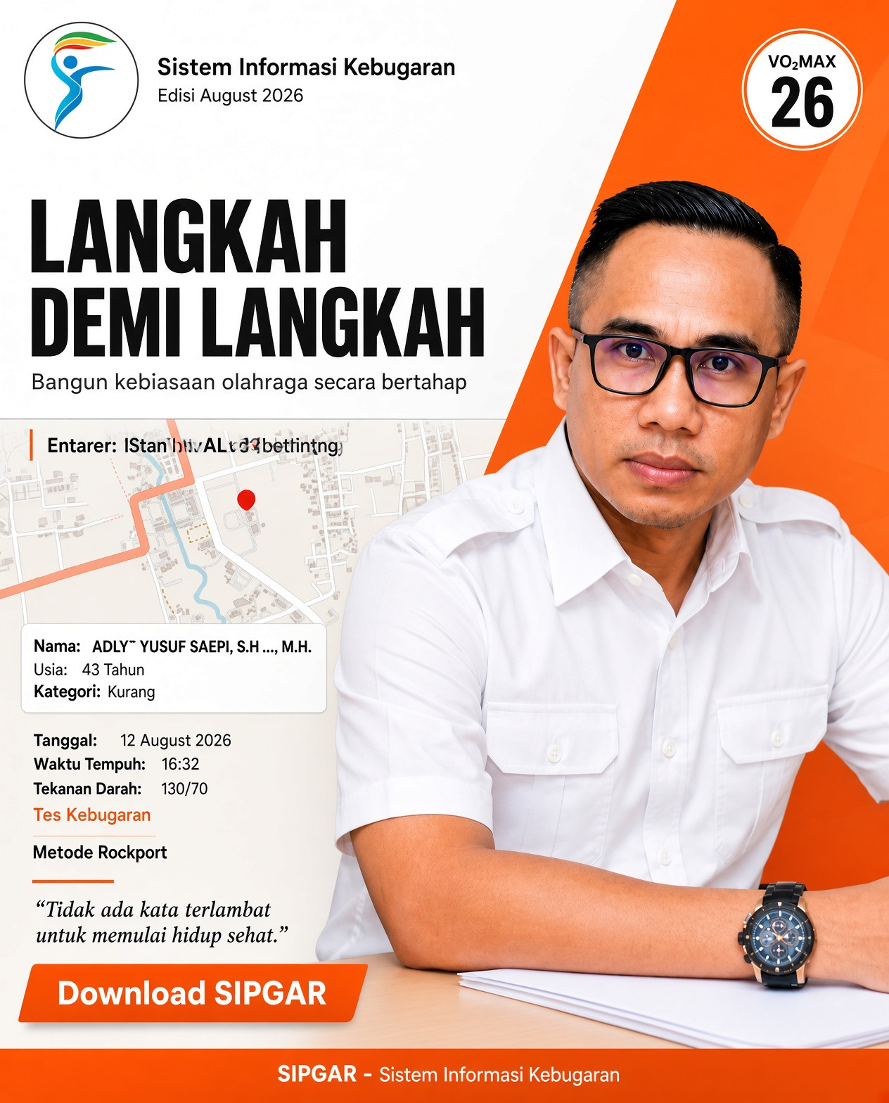 Cover hasil tes kebugaran ADLY