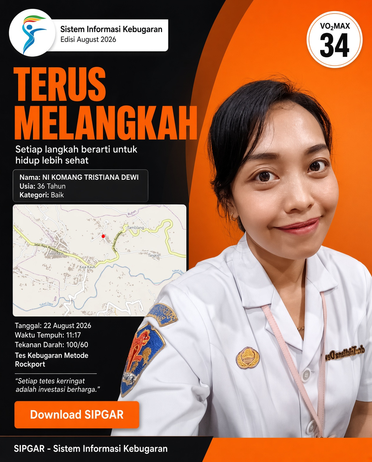 Cover hasil tes kebugaran NI KOMANG TRISTIANA DEWI