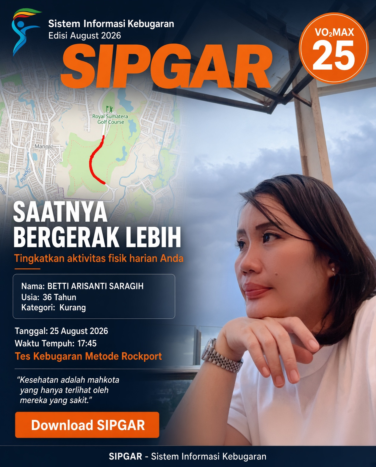 Cover hasil tes kebugaran BETTI ARISANTI SARAGIH