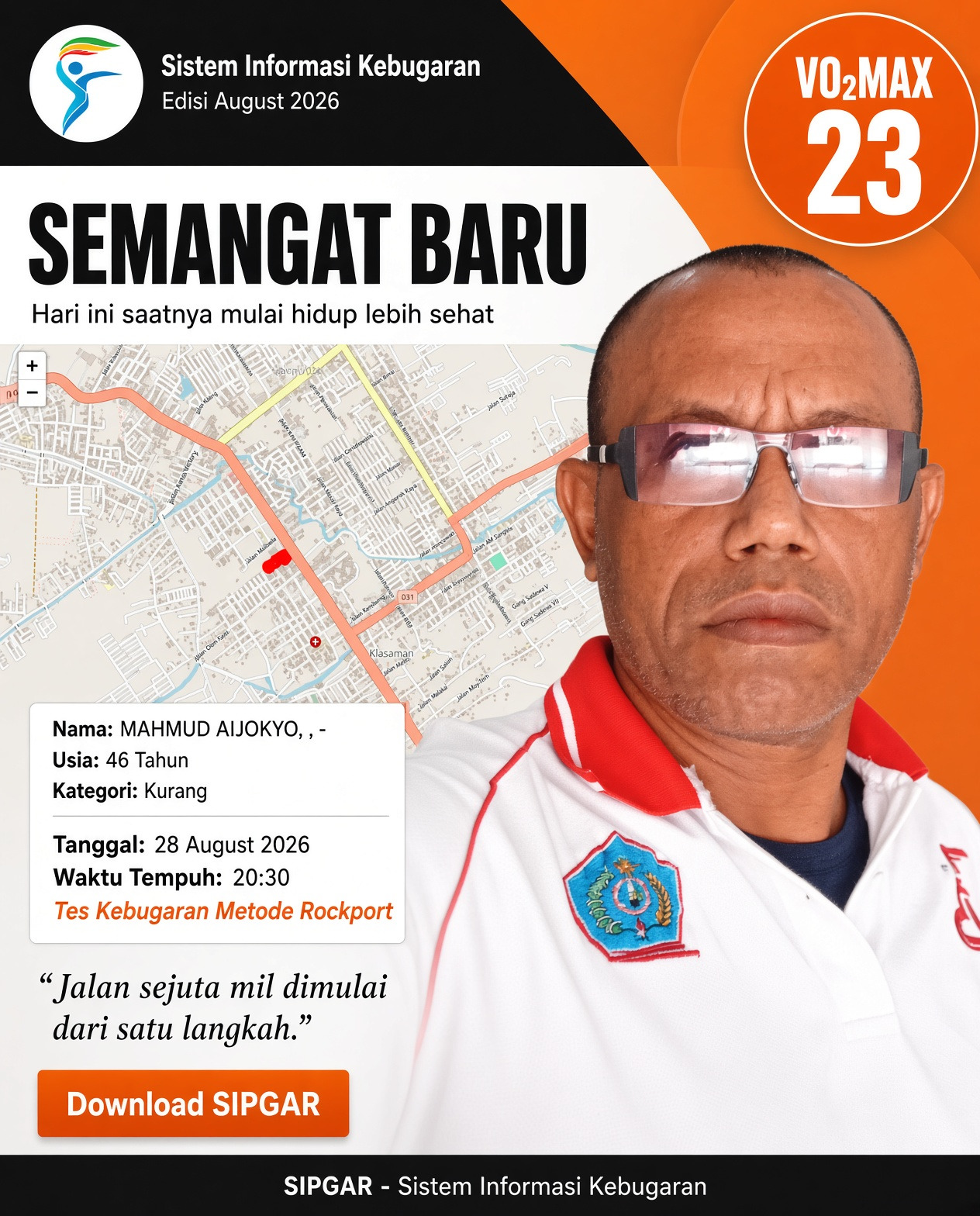Cover hasil tes kebugaran MAHMUD ALJOKYO, , -