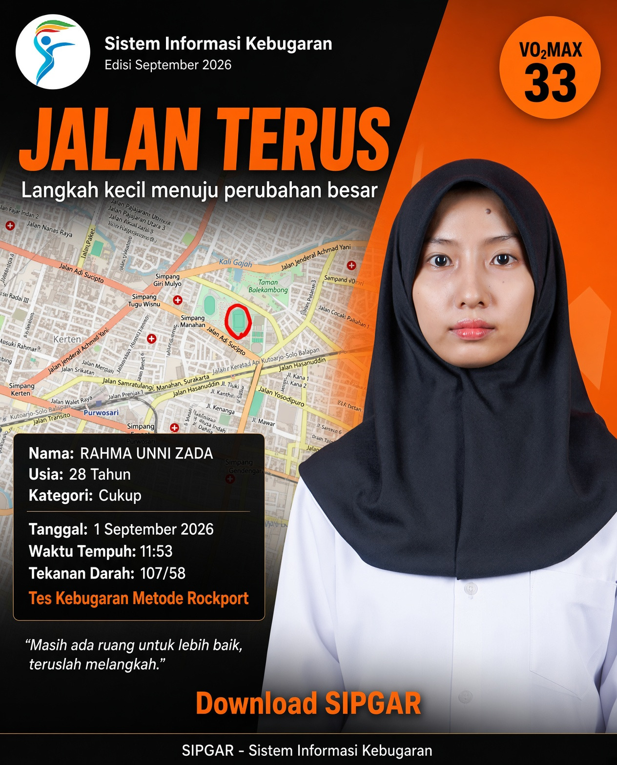 Cover hasil tes kebugaran RAHMA UNNI ZADA