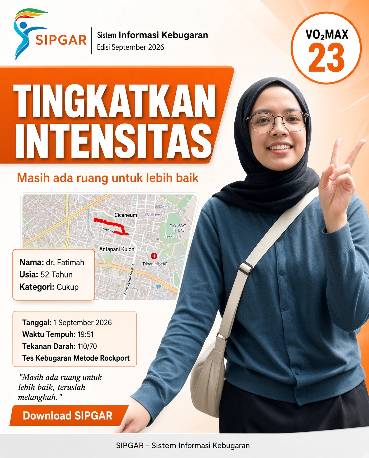 Cover hasil tes kebugaran dr. Fatimah